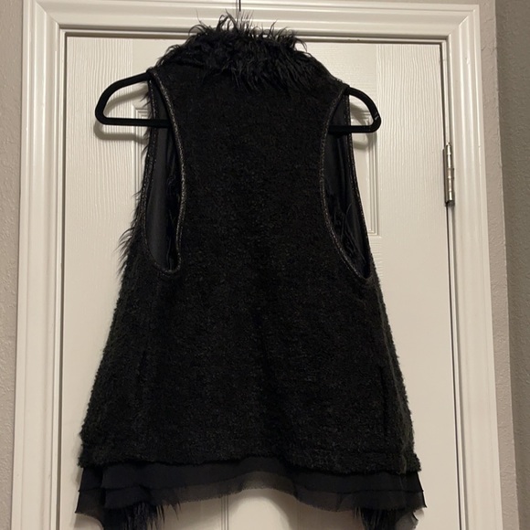 buckle Double zero fly away open fur vest - Picture 5 of 5